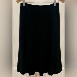 Talbots Petites Black Flare Skirt - Size 8